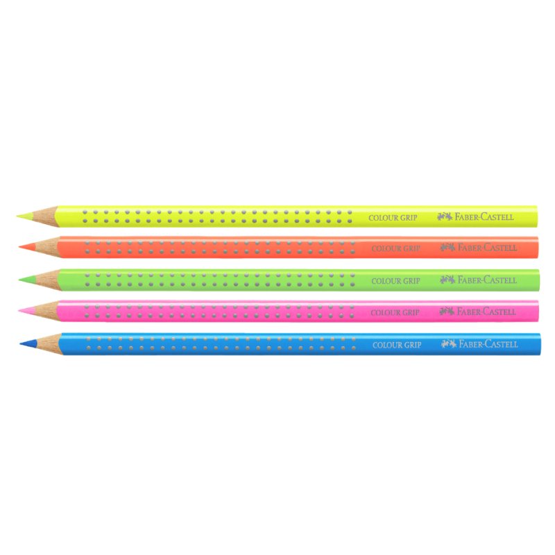 Faber-Castell kleurpotlood Colour GRIP, driehoekig, neongeel, 175 mm